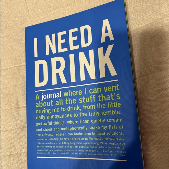 I Need a Drink Journal - Blue and Green - Picture 1 of 7